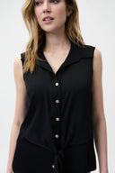 Joseph Ribkoff Black Sleeveless Blouse Style 221378