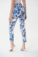 Joseph Ribkoff Vanilla/Multi Tropical Print Cropped Pant Style 222010