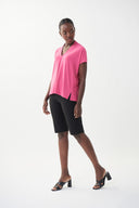 Joseph Ribkoff Raspberry Sorbet Top Style 222077