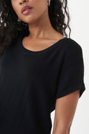 Joseph Ribkoff Black Textured Knit Top Style 222904