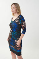 Joseph Ribkoff Black/Multi Floral Dress Style 223059