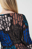 Joseph Ribkoff Black/Multi Floral Dress Style 223059