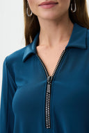 Joseph Ribkoff Nightfall Rhinestone Trim Tunic Style 223120