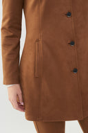Joseph Ribkoff Brown Faux Suede Jacket Style 223180