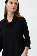 Joseph Ribkoff Black Mock Neck Top Style 223218