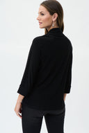 Joseph Ribkoff Black Mock Neck Top Style 223218