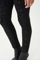 Joseph Ribkoff Black/Multi Abstract Print Pants Style 223248