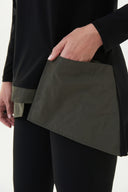 Joseph Ribkoff Black/Avocado Contrast Detail Top Style 223258