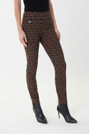 Joseph Ribkoff Black/Multi Geo Print Pants Style 223274