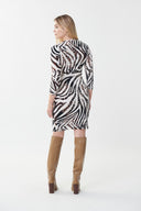 Joseph Ribkoff Beige/Multi Animal Print Dress Style 223294