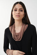 Joseph Ribkoff Black/Nutmeg Two-Tone Tunic Style 223302