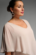 Joseph Ribkoff Sand Cut-Out Tunic Style 223738