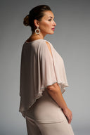 Joseph Ribkoff Sand Cut-Out Tunic Style 223738