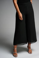 Joseph Ribkoff Black Wide Leg Chiffon Pants Style 223739