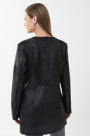Joseph Ribkoff Black Studded Trim Jacket Style 223932