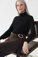 Joseph Ribkoff Black Studded Sweater Style 223954