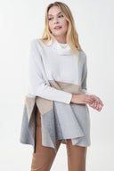 Joseph Ribkoff Vanilla/Multi Color-blocked Tunic Style 223962X