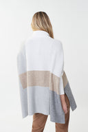 Joseph Ribkoff Vanilla/Multi Color-blocked Tunic Style 223962X