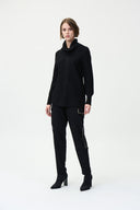 Joseph Ribkoff Black Knit Tunic Style 224927