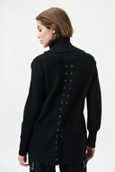 Joseph Ribkoff Black Knit Tunic Style 224927