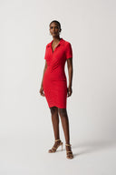 Joseph Ribkoff Magma Red Dress Style 231101 – Luxetire