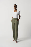 Joseph Ribkoff Agave Wide-Leg Knit Pants Style 231136