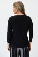 Joseph Ribkoff Black/Vanilla Top Style 231189