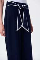 Joseph Ribkoff Midnight Blue/Vanilla Pants Style 231248