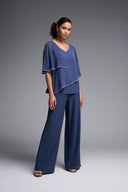 Joseph Ribkoff Mineral Blue Top Style 231720