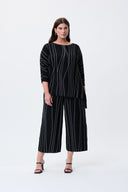 Joseph Ribkoff Black/Vanilla Asymmetrical Abstract Print Tunic Style 231936