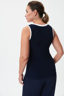 Joseph Ribkoff Midnight Blue/Vanilla Top Style 232011