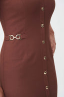Joseph Ribkoff Espresso Sleeveless Dress Style 232055