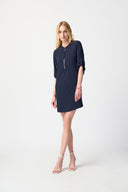 Joseph Ribkoff Mandarin Collar Straight Dress Style 232201S25