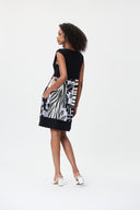 Joseph Ribkoff Black/Multi Sleeveless Dress Style 232236