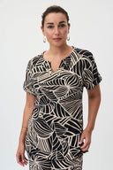 Joseph Ribkoff Black/Multi Top Style 232265