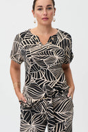 Joseph Ribkoff Black/Multi Top Style 232265