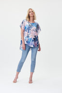 Joseph Ribkoff Vintage Blue Medium Wash Slim Cropped Jeans Style 232917