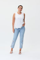 Joseph Ribkoff Vanilla Sleeveless Top Style 232923