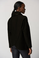 Joseph Ribkoff Black/Black Cowl Neckline Sweater Style 233041