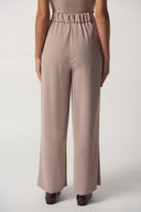 Joseph Ribkoff Latte Woven Wide-Leg Pants Style 233043