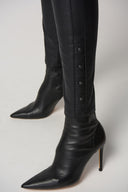 Joseph Ribkoff Black Slim Fit Pants with Rivet Detail Style 233067