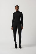 Joseph Ribkoff Black Ponte de Roma Slim-Fit Pants Style 233089