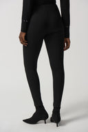 Joseph Ribkoff Black Ponte de Roma Slim-Fit Pants Style 233089