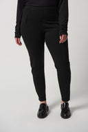 Joseph Ribkoff Black Ponte de Roma Slim-Fit Pants Style 233089