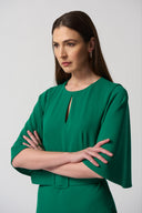 Joseph Ribkoff Kelly Green Butterfly Sleeve Sheath Dress Style 233094