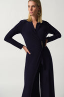 Joseph Ribkoff Wrap Culotte Jumpsuit Style 233097