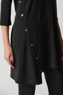 Joseph Ribkoff Black Asymmetrical Tunic Style 233153