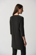 Joseph Ribkoff Black Asymmetrical Tunic Style 233153