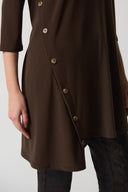Joseph Ribkoff Mocha Asymmetrical Tunic Style 233153