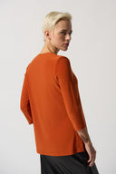 Joseph Ribkoff Tandoori Square Neck Top Style 233185